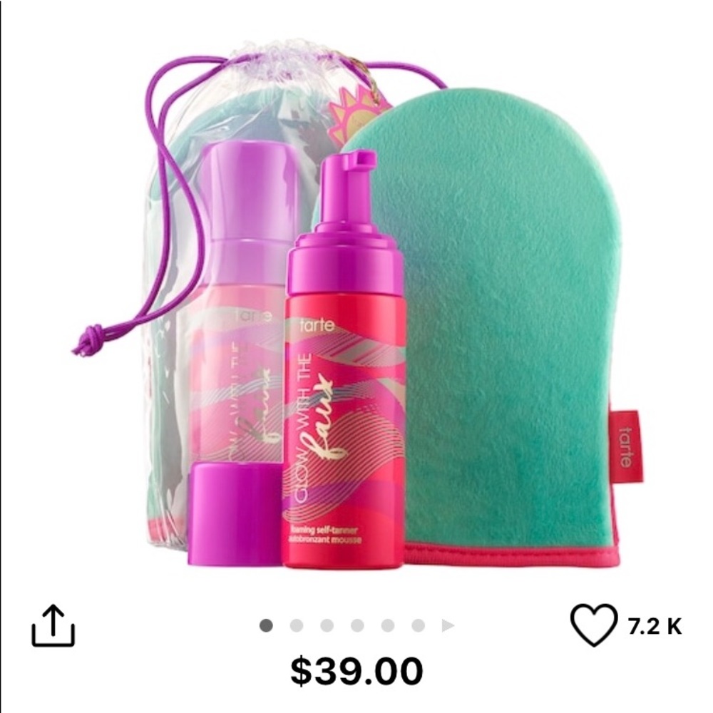Tarte Glow With the Faux Self Tanner and Mitt